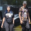 Blac Chyna and Mechie at a Car Dealership in Calabasas, California - August 28, 2017