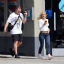 Heidi Montag – With Spencer Pratt seen as they exit a Los Angeles eatery - 454 x 454