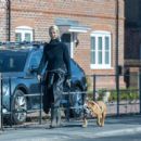 Ulrika Jonsson – Pictured walking her bulldog in Oxfordshire