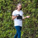 Sara Sampaio – In leggings out for Pilates workout in West