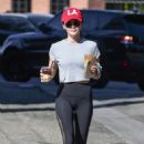 Lucy Hale out for coffee in Studio City