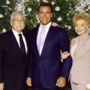 Betty Brosmer  with Joe Weider (husband),   Arnold Schwarzenegger - 454 x 352
