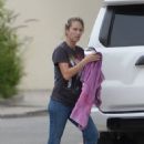 Dylan Penn – Washes her truck in Los Angeles - 454 x 682