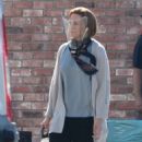 Mandy Moore – On set for the final season of This Is Us filming in Los Angeles