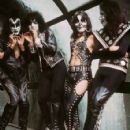 03/24/75 - KISS poses at Samuel Paley Plaza on 45th Street in NYC for a photoshoot with Stephen Morley - 425 x 594