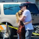 Chord Overstreet embraces girlfriend Emma Roberts on Monday (August 22) in Los Angeles