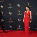 Tom Cullen and Tatiana Maslany At The 68th Primetime Emmy Awards (2016)