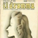Lia Zoppelli - Il Dramma Magazine Cover [Italy] (15 October 1941)