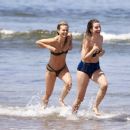 AnnaLynne McCord – With Rachel McCord at the beach in Los Angeles - 454 x 376