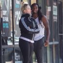 Erika Jayne – Seen with her kickboxing trainer after workout in Los Angeles - 454 x 661
