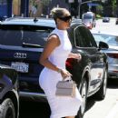 Khloe Kardashian – In a white dress steps out for lunch in Beverly Hills