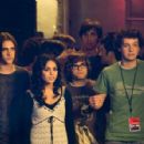 (Left to right) RYAN DONOWHO, VANESSA HUDGENS, CHARLIE SAXTON and GAELAN CONNELL star in BANDSLAM. Photo Credit: Van Redin. © 2008 Summit Entertainment, LLC., and Walden Media, LLC. All rights reserved.