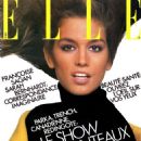 Cindy Crawford - Elle Magazine Cover [France] (12 October 1987)