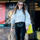 Alison Brie – In black leggings stopping by Gelson’s in Los Felz