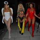 Anna Vakili – with her sister Mandi and pal Jemma Lucy attend a Halloween party