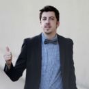 Christopher Mintz-Plasse wears a bow tie as he stops by 'Jimmy Kimmel Live' in Hollywood - 396 x 594