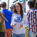 Madeleine Stowe – Supports the WGA Strike at Paramount in Los Angeles - 454 x 636