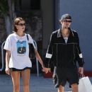 Hailey Bieber – With Justin look happy together at Maru Expresso Bar in Beverly Hills