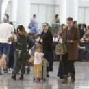 Rachel Bilson and Hayden Christensen at Toronto International Airport