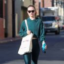 Olivia Wilde – In black leggings stepping out in Los Angeles