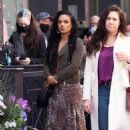 Freema Agyeman – On set of ‘New Amsterdam’ in Soho – New York - 454 x 681