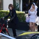 Kourtney Kardashian – With Travis Barker getting married at a Restaurant in Montecito - 454 x 303