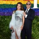 Thali­a  and Tommy Mottola- 73rd Annual Tony Awards - Red Carpet - 454 x 639