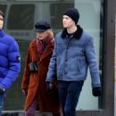 Taylor Swift and Joe Alwyn with friends in West Village, New York