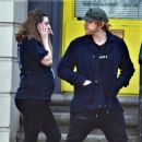 Georgia Groome and Rupert Grint – Baby bump in North London - 454 x 379