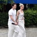 Nicola Peltz – In all white on holiday in Portofino