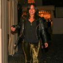 Michelle Rodriguez – With a leather jacket at Chateau Marmont in West Hollywood