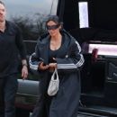 Kim Kardashian – Sons Adidas attire attending her son Saint’s basketball game