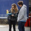Kym Marsh – In leather jacket arriving at the theatre in Cardiff - 454 x 599