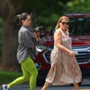 Katie Couric – Is seen with a puppy in The Hamptons – New York - 454 x 559