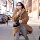 Brooke Shields – Wears a brown Teddy bear fur jacket while exiting ‘The Drew Barrymore Show’
