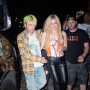 Avril Lavigne – Leaves Machine Gun Kelly’s Madison Square Garden after party in NY - 454 x 638