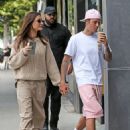 Hailey Bieber – WithJustin Bieber coffee run in Beverly Hills