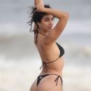 Nina Svet – Posing in a bikini at beach for 138 Water in Malibu - 454 x 681