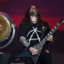 Andreas Kisser of Sepultura performs at Palco Mundo at Cidade do Rock on October 4, 2019 in Rio de Janeiro, Brazil - 454 x 303