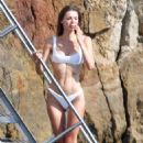Lara Lieto – In a white bikini in South of France