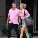 Rachel Riley – Out in shorts in Salford – Manchester - 454 x 573