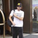 Brody Jenner is seen leaving the Trump SoHo