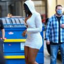 Megan Thee Stallion &#8211; Arrives at the Traumazine pop-up event at Urban Outfitters