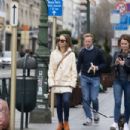 Emilia Clarke – Seen in Belgium to shoot scenes for film ‘The Pod Generation’