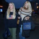 Claudia Schiffer and daughter Clementine Leave Stamford Bridge in London