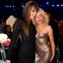 Miley Cyrus and Sabrina Carpenter - The 67th Annual Grammy Awards - Backstage - 408 x 612