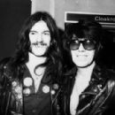 Lemmy with the the electric guitar innovator who is often credited as the father of the power chord Link Wray. London 1978 - 454 x 300