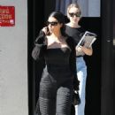 Kourtney Kardashian &#8211; In all black at the BooHoo store in West Hollywood