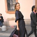 Bar Refaeli – Arrives at Milan Fashion Week 2023