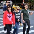 iCarly cast Miranda Cosgrove, Jennette McCurdy, Nathan Kress and Noah Munck, were seen hanging out and enjoying the sights in New York City, New York on May 18